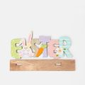 1pc Easter Decoration Wooden Spring Easter Letter Ornaments Easter Party Home Decor Supply Color-A image 3
