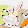1pc Easter Decoration Wooden Spring Easter Letter Ornaments Easter Party Home Decor Supply Color-A image 2