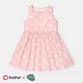 Naia Toddler/Kid Girl Heart Print/Polka dots Sleeveless Dress Pink image 1