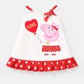 Peppa Pig Toddler Girl Mother's Day Naia Heart Print Halter Dress White image 4