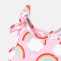 Baby Girl Allover Rainbow Print Naia™ Tank Jumpsuit Color block image 3