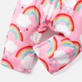 Baby Girl Allover Rainbow Print Naia™ Tank Jumpsuit Color block image 5