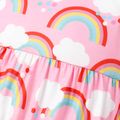 Baby Girl Allover Rainbow Print Naia™ Tank Jumpsuit Color block image 4