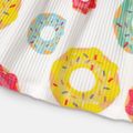 Baby Girl Allover Donut Print Tank Dress Color block image 5