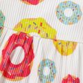 Baby Girl Allover Donut Print Tank Dress Color block image 4