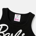 Barbie 2pcs Toddler/Kid Girl Cotton Tank Top and Shorts Set Black image 4