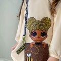 L.O.L. SURPRISE! Toddler Girl Bag Print Long-sleeve Hooded Sweatshirt Dress Beige image 4