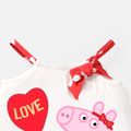 Peppa Pig Toddler Girl Mother's Day Naia Heart Print Halter Dress White image 3