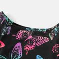 Kid Girl Naia Butterfly Print Lettuce Trim Short-sleeve Dress Colorful image 4