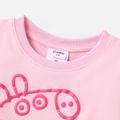 Peppa Pig Toddler Girl Character Print Short-sleeve Cotton Tee or Shorts Pink image 3