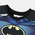 Batman 2pcs Toddler Boy Naia Character Print Short-sleeve Tee and Cotton Shorts set blackgray image 4