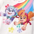 PAW Patrol 2pcs Toddler Girl Naia Rainbow Print Short-sleeve Tee and Leggings Shorts Set Multi-color image 2