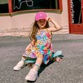 Naia Toddler Girl Tie Dyed Face Graphic Print Sleeveless Dress Colorful image 4