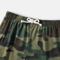 Naia 2pcs Toddler/Kid Boy Pocket Design Short-sleeve Tee and Camouflage Print Shorts Set Black image 5