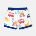Toddler Boy Naia Animal Print Colorblock Elasticized Shorts Blue image 2