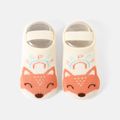 Baby / Toddler Cartoon Animal Pattern Socks with Strap Beige image 1