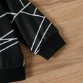Baby Boy/Girl Geo Print Long-sleeve Pullover Sweatshirt Black image 5