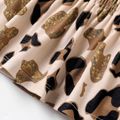 3pcs Baby Girl Leopard Print Naia™ Tank Top and Bow Front Shorts & Headband Set Black image 5