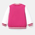 Barbie Toddler/Kid Girl Naia™ Letter Print Colorblock Bomber Jacket Roseo image 2