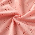Baby Girl Pink Eyelet Knitted Ruffle Hem Cami Dress Pink image 5