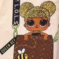 L.O.L. SURPRISE! Kid Girl Character Print Hooded Short-sleeve Dress Apricot image 3