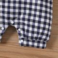 Baby Girl Gingham Pattern Bow Design Cami Romper PLAID image 4
