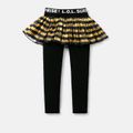 L.O.L. SURPRISE! Toddler/Kid Girl Naia Cotton Bowknot Design/Stripe Skirt Leggings Black image 3