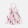 Kid Girl Floral Allover Print Halter Dress Multicolour-1 image 2