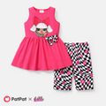 L.O.L. SURPRISE! 2pcs Toddler/Kid Girl Bowknot Design Sleeveless Tee and Shorts Set PINK-1 image 1