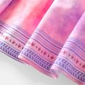 2pcs Kid Girl Tie Dyed One Shoulder Tee and Elasticized Skirt Set HS image 4