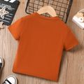 Toddler Boy Trendy Colorblock Short-sleeve Tee Brown image 2