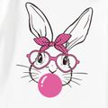 Easter Mommy and Me Rabbit Print Short-sleeve Tee White image 4