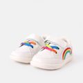 Toddler / Kid Rainbow Lightweight Sneakers (Shoelace Color Gradient is Random) White image 2