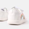 Toddler / Kid Rainbow Lightweight Sneakers (Shoelace Color Gradient is Random) White image 5