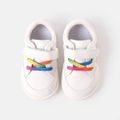 Toddler / Kid Rainbow Lightweight Sneakers (Shoelace Color Gradient is Random) White image 3