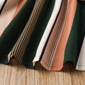 Toddler Girl Boho Stripe Belted Halter Dress Multi-color image 5