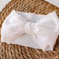 Plain Big Bow Headband for Girls White image 2