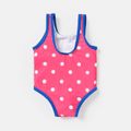 Baby Girl 3D Butterfly Design Polka Dots One-piece Swimsuit Roseo image 2