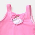 PAW Patrol Toddler Girl Bowknot Design Rainbow Print Sleeveless Onepiece Swimsuit Pink image 4