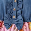 looney tunes bebê/criança menina painel de personagem vestido regata com decoração de arco colorblock image 3