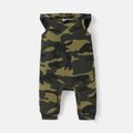 Baby Boy 95% Cotton Camouflage Print Hooded Sleeveless Jumpsuit Camouflage image 1