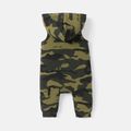 Baby Boy 95% Cotton Camouflage Print Hooded Sleeveless Jumpsuit Camouflage image 2