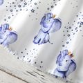 Bebé Mangas franzidas Elefante Infantil Manga curta Vestidos Branco image 3