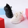 Toddler / Kid Lace Up Front Solid Sneakers White image 1