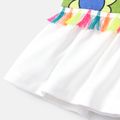 LOL Surprise Kid Girl 2pcs Graphic Print Naia™ Tank Top and Fringe Design Denim Shorts Set Colorful image 5