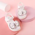 Toddler / Kid Rhinestones Bow Decor Sandals White image 1