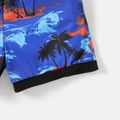 Naia™ Baby Boy Cotton Graphic Tank Top and Allover Tropical Print Shorts Set Black image 4