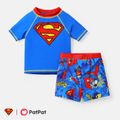 Justice League Toddle Boy 2pcs Short-sleeve Top and Trunks Swimsuit Blue image 1
