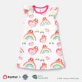 PAW Patrol Toddler Girl Naia Rainbow Print Flutter-sleeve Dress Colorful image 1