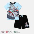 Looney Tunes Kid Boy 2pcs Short-sleeve Naia Tee and Cotton Shorts Set Blue image 1